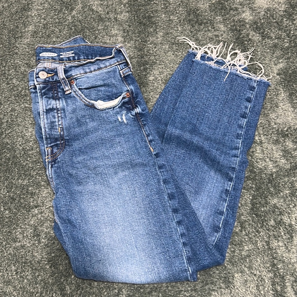 Old Navy Sky-Hi Straight Jeans